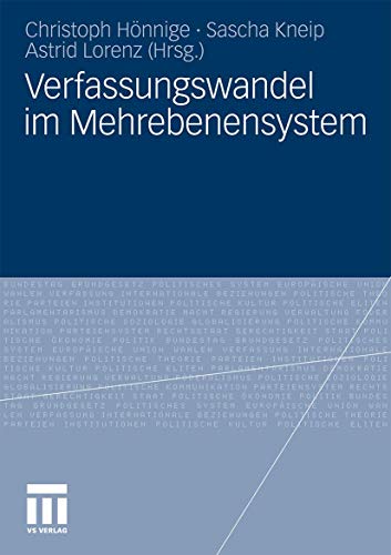 9783531156170: Verfassungswandel im Mehrebenensystem