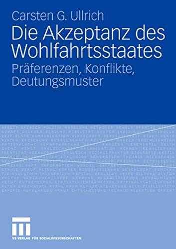Stock image for Die Akzeptanz des Wohlfahrtsstaates : Praferenzen, Konflikte, Deutungsmuster for sale by Chiron Media