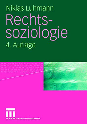 9783531158723: Rechtssoziologie