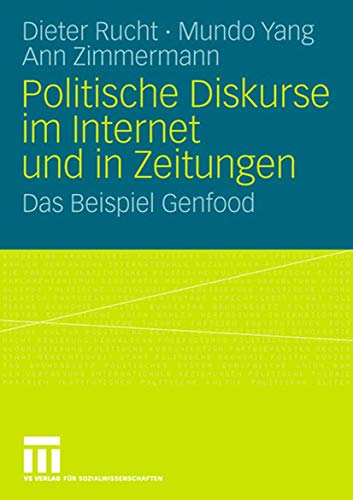 Stock image for Politische Diskurse im Internet und in Zeitungen : Das Beispiel Genfood for sale by Chiron Media