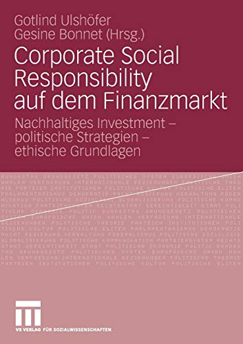 Stock image for Corporate Social Responsibility auf dem Finanzmarkt for sale by Chiron Media