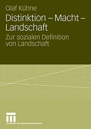 Beispielbild fr Distinktion - Macht - Landschaft zum Verkauf von Books Puddle