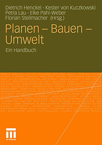 9783531162478: Planen - Bauen - Umwelt: Ein Handbuch (German Edition)
