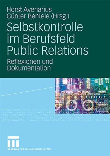 Stock image for Selbstkontrolle im Berufsfeld Public Relations for sale by Chiron Media