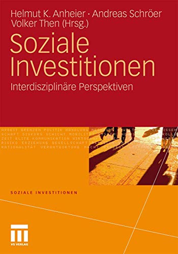 9783531165462: Soziale Investitionen: Interdisziplinre Perspektiven