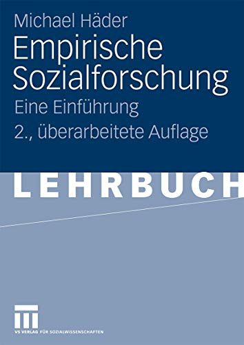 Imagen de archivo de Empirische Sozialforschung: Eine Einführung (German Edition) a la venta por BooksRun