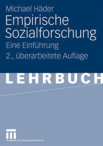 Stock image for Empirische Sozialforschung: Eine Einführung (German Edition) for sale by BooksRun