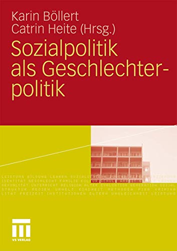 Stock image for Sozialpolitik als Geschlechterpolitik for sale by medimops