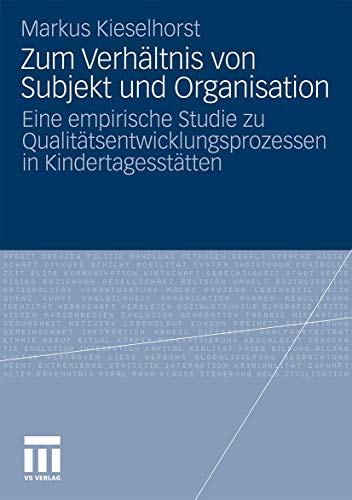 Beispielbild fr Zum Verhaltnis von Subjekt und Organisation zum Verkauf von Chiron Media