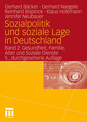 9783531174785: Sozialpolitik Und Soziale Lage in Deutschland: Band 2: Gesundheit, Familie, Alter Und Soziale Dienste