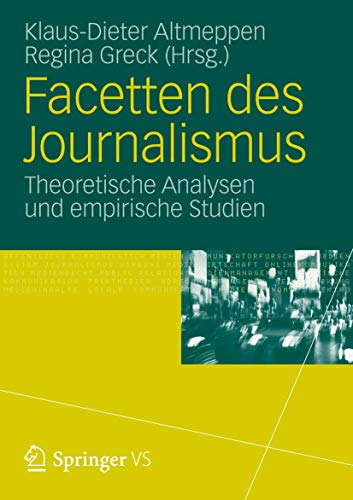 9783531175249: Facetten des Journalismus: Theoretische Analysen und empirische Studien