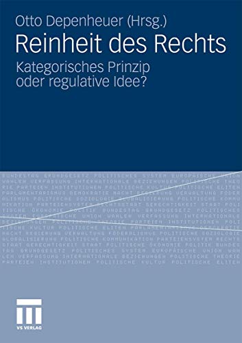 9783531175645: Reinheit des Rechts: Kategorisches Prinzip oder regulative Idee?