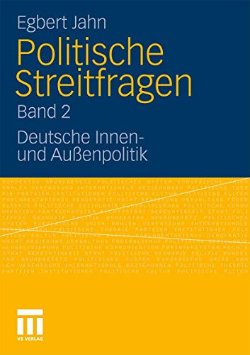 9783531186177: Politische Streitfragen: Deutsche Innen- und Auenpolitik - Band 2 (German Edition)