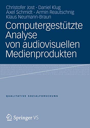 Imagen de archivo de Computergestutzte Analyse von audiovisuellen Medienprodukten a la venta por Chiron Media