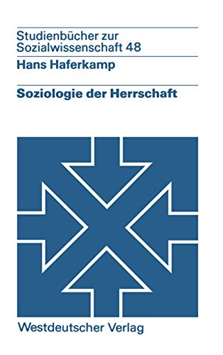 Beispielbild fr Soziologie der Herrschaft zum Verkauf von medimops