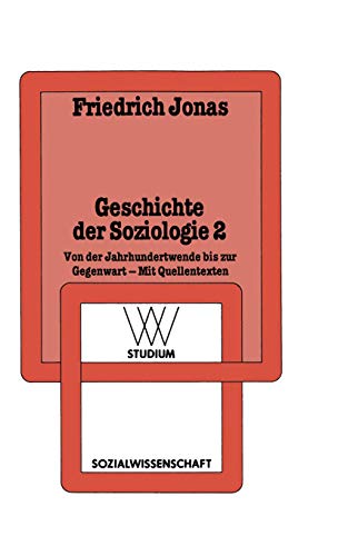 Imagen de archivo de WV Studium, Bd.93, Geschichte der Soziologie a la venta por medimops