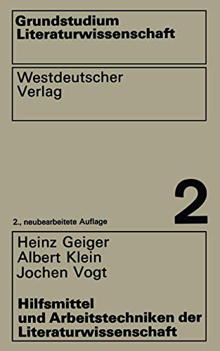 Imagen de archivo de Hilfsmittel und Arbeitstechniken der Literaturwissenschaft: 2 (Grundstudium Literaturwissenschaft, 2) a la venta por WorldofBooks