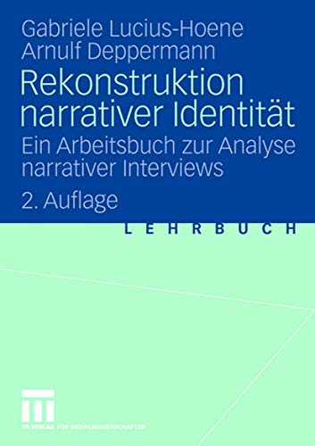 Beispielbild fr Rekonstruktion Narrativer Identitt zum Verkauf von Blackwell's