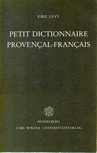 9783533013938: Petit dictionnaire Provencal - Francais