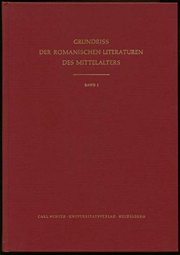 Imagen de archivo de Generalites; Grundriss der romanischen literaturen des mittelalters, Band I a la venta por Asano Bookshop