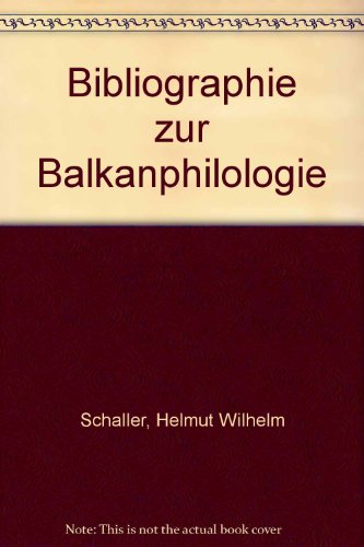 Imagen de archivo de Bibliographie zur Balkanphilologie a la venta por Bernhard Kiewel Rare Books