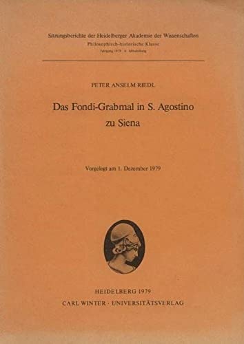 9783533028925: Das Fondi-Grabmal in S. Agostino zu Siena. (1979/6)