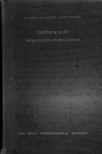 EinfuÌˆhrung in die zeitgenoÌˆssische irische Literatur (Anglistische Forschungen) (German Edition) (9783533029595) by Kornelius, Joachim