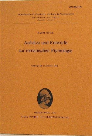 Aufsätze und Entwürfe zur romanischen Etymologie.