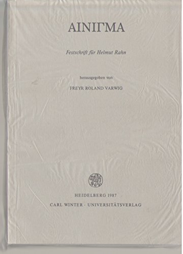 Ainigma. Festschrift für Helmut Rahn.