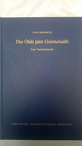 Beispielbild fr Der lfs thttr Geirstadalfs. zum Verkauf von SKULIMA Wiss. Versandbuchhandlung