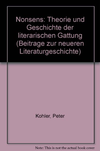 Nonsens. - Köhler, Peter