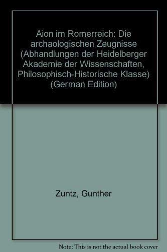 9783533043874: Aion im Rmerreich. Die archologischen Zeugnisse (1991/3)