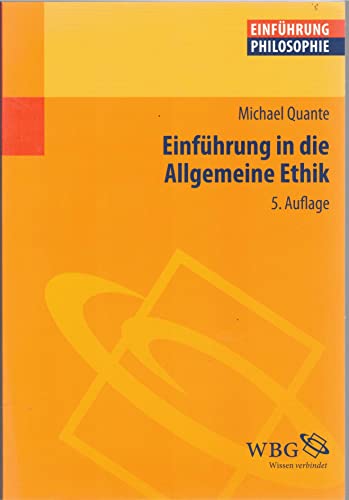 Beispielbild fr Einfhrung in die Allgemeine Ethik. zum Verkauf von SKULIMA Wiss. Versandbuchhandlung