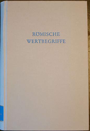 Beispielbild fr rmische wertbegriffe zum Verkauf von Antiquariat Walter Nowak