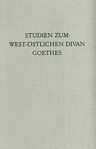 9783534049837: Studien zum West-ostlichen Divan Goethes (Wege der