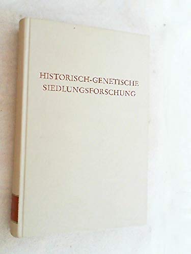 Historisch-Genetische Siedlungsforschung, Genese und Typen ländlicher Siedlungen und Flurformen, Herausgegeben von Hans-Jürgen Nitz, (= Wege der Forschung, Band CCC), - Hans-jurgen-nitz