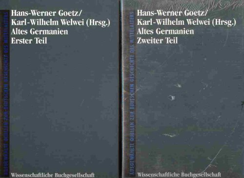 Altes Germanien. Auszüge aus den antiken Quellen über die Germanen und ihre Beziehungen zum Römischen Reich. Quellen der alten Geschichte bis zum Jahre 238 n. Chr. / Germania antiqua. Excerpta e fontibus antiquis de Germanis. Fontes historiae antiquae quae supersunt usque ad annum CCXXXVIII p. Chr. Pars prior et posterior. (Lateinisch- und griechisch-deutsche Parallelausgabe in 2 Bänden.- Aus der Reihe 