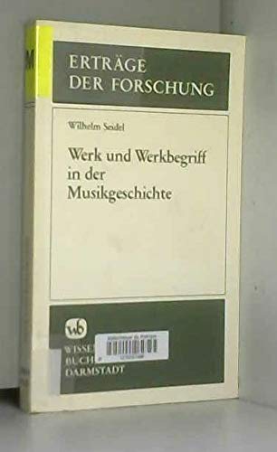 Beispielbild fr Werk und Werkbegriff in der Musikgeschichte. zum Verkauf von Musikantiquariat Bernd Katzbichler