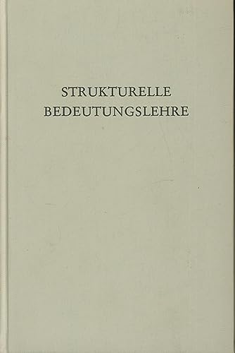 Imagen de archivo de Strukturelle Bedeutungslehre. a la venta por medimops