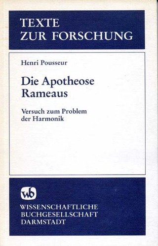 Stock image for Die Apotheose Rameaus. for sale by Versandantiquariat Lange