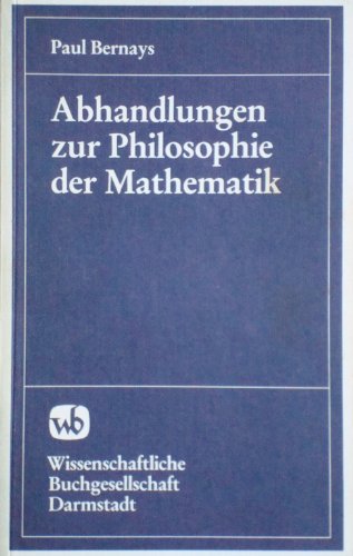 9783534067060: Abhandlungen zur Philosophie der Mathematik (German Edition)