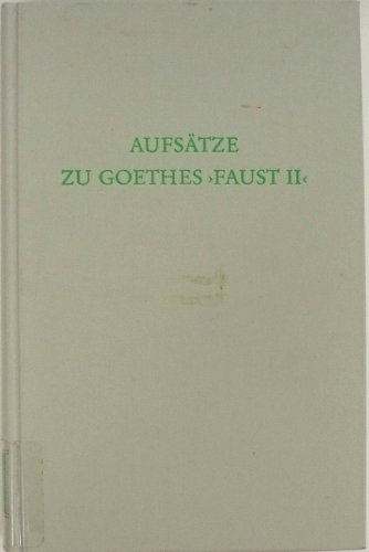 9783534067183: Aufstze zu Goethes Faust II