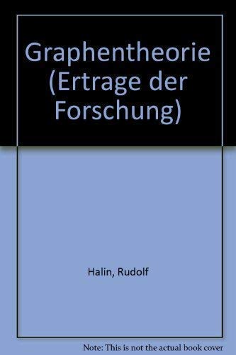 Stock image for Graphentheorie I (Ertrage der Forschung 138) (German Edition) for sale by Zubal-Books, Since 1961