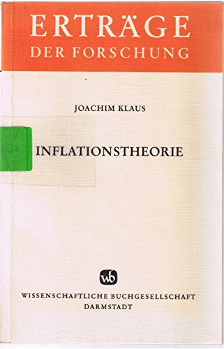 Imagen de archivo de Inflationstheorie - guter Erhaltungszustand a la venta por Weisel
