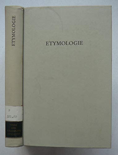 9783534069460: Etymologie (Wege der Forschung ; Bd. 373) (German Edition)