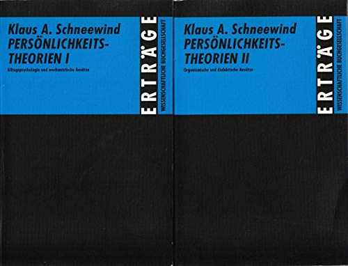 Imagen de archivo de Persnlichkeitstheorien, 2 Bde., Bd.1, Alltagspsychologie und mechanistische Anstze a la venta por medimops