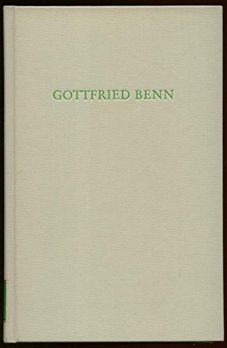 Stock image for Wege der Forschung, Band 316: Gottfried Benn for sale by medimops