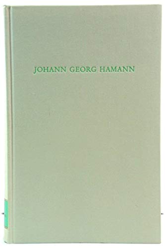 Beispielbild fr Johann Georg Hamann (Volume 511) zum Verkauf von Anybook.com