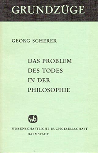 Stock image for Das Problem des Todes in der Philosophie for sale by Recycle Bookstore