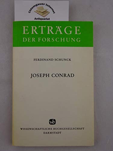 Beispielbild fr Joseph Conrad. zum Verkauf von SKULIMA Wiss. Versandbuchhandlung